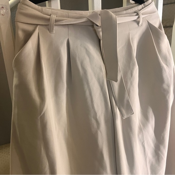 MAEVE BY ANTHROPOLOGIE Tie-Waist Culottes Women's Size 2p Light Sand - Picture 3 of 6